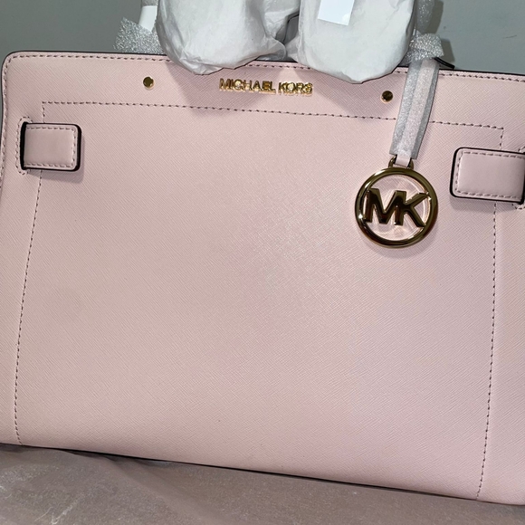 MICHAEL KORA SAFFIANO LEATHER SATCHEL - Picture 4 of 5